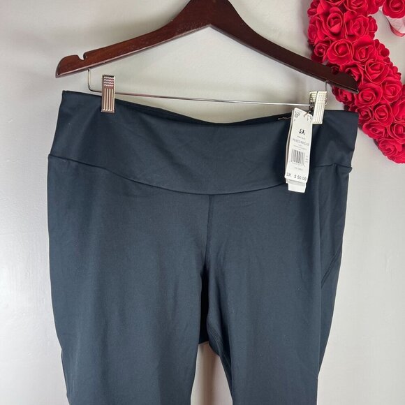 Adidas Womens Plus Size 3x Yoga Essentials 7/8 Length High Rise Black HE6735 - Picture 3 of 9